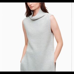 Aritzia Wilfred Durandal Italian Wool Sleeveless Turtleneck Sweater